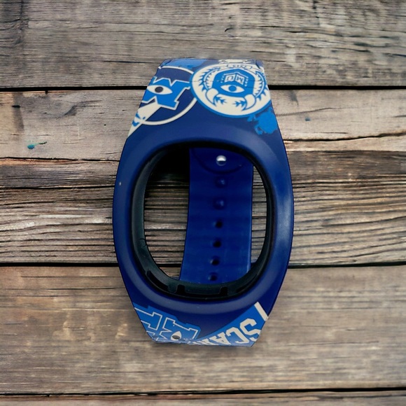 Disney Parks Blue & White Monsters U. Magic Band + Replacement Band - Picture 3 of 11